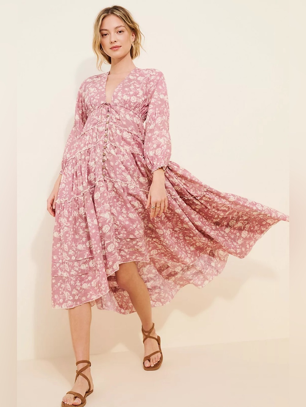 NWOT Free People Pappiet Midi Dress